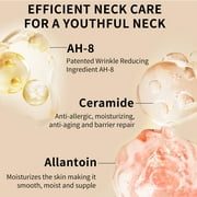 Ycz AH-8 Firming Neck Cream with Dual Roller Massager, Anti-Aging Moisturizer for Turkey Neck & Double Chin, V-Shape Lift & Tighten Formula, 4.23 fl.oz