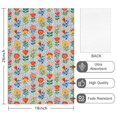 thumbnail image 2 of 2 Pcs Pioneer Flower Floral Print Pattern Kitchen Towels, Funny Microfiber Dish Towel Set, 18" X 26" Tea Towels, 2 of 6