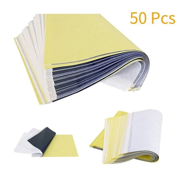 UKCOCO-50 Pcs Transfer Paper for Tattooing Printable Heat Film Temporary Printer Tracing Printing Template Carbon