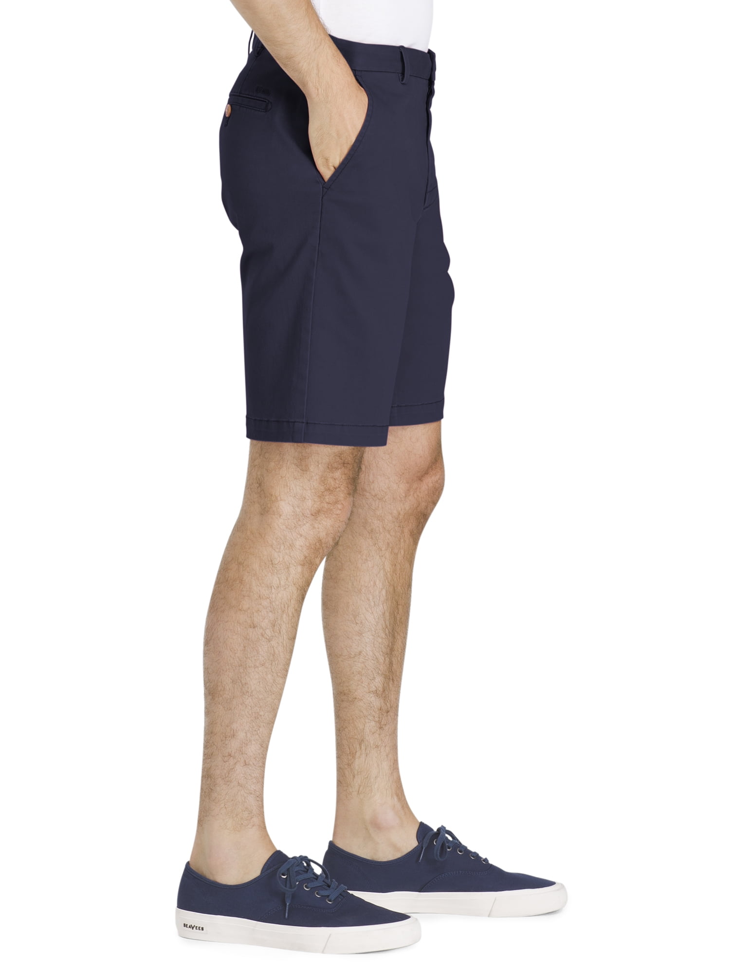 IZOD Men's Saltwater Comfort Flat Front 9.5" Chino Short
