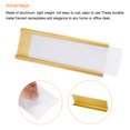 thumbnail image 4 of 2x7inch Aluminum Name Plate Holder, with White Blank Engraved Name Plate Gold Tone, 4 of 6
