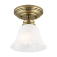 thumbnail image 3 of Livex Lighting Essex Ceiling Mount in Antique Brass, 3 of 7