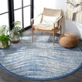 thumbnail image 2 of SAFAVIEH Cottage Tayler Geometric Indoor/Outdoor Area Rug, Blue, 6'7" x 6'7" Round, 2 of 7