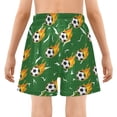 thumbnail image 5 of joogoo Football with Fire Boys Swim Trunks Beach Swimsuit Shorts Boxer 8Y, 5 of 8