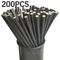 thumbnail image 1 of TIMIFIS Straws Home Essentials Disposable Degradable Paper Straw Beverage Party Dessert Cake Decoration(200pc), 1 of 2