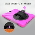 thumbnail image 3 of XYX Case for Samsung Galaxy Tab S2 9.7 inch SM-T810/SM-T815 with 360 Degree Rotating, Hand Strap, Shoulder Strap, Rose, 3 of 7