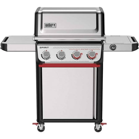 Weber Spirit Sp-425 25 Inch Stainless Steel 35000 Btu Liquid Propane 4-Burner Digital Thermometer Grill