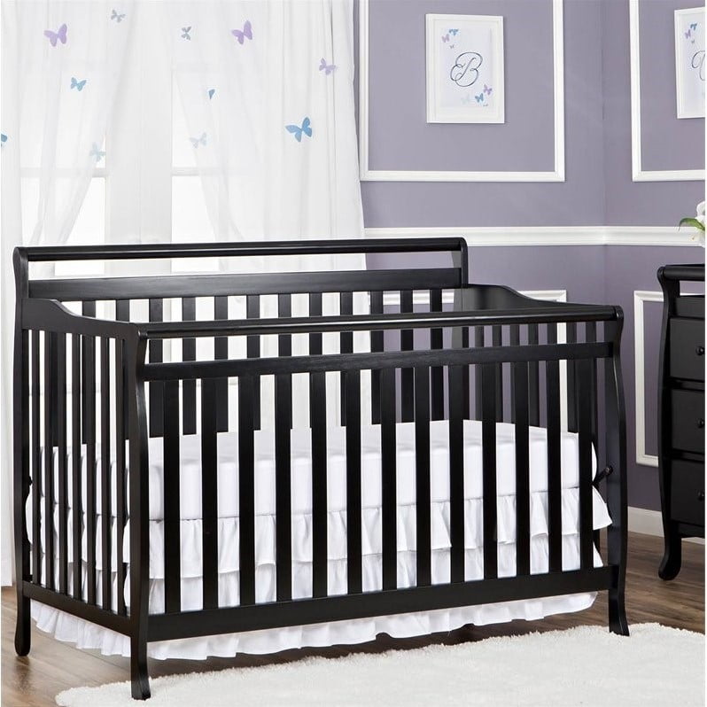 Dream On Me Liberty 5in1 Convertible Crib in Black