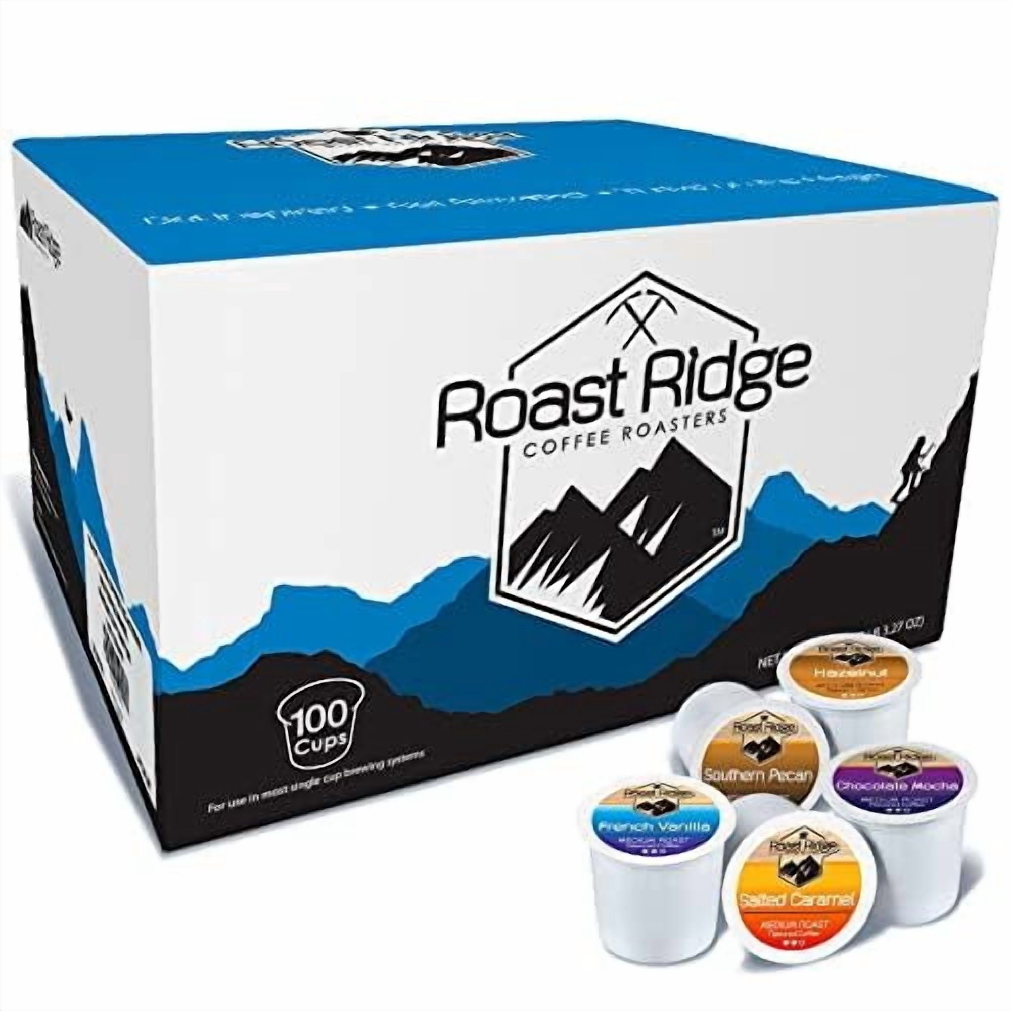 Roast Ridge Single Serve Coffee Pods Compatible with Keurig K-Cup Brewers, 100 Ct.