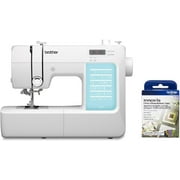 Brother CP60X Computerized Sewing Machine, 60 Built-in Stitches, LCD Display, 7 Feet and SA5FTPKG 5 Foot Embellishment Pack Included