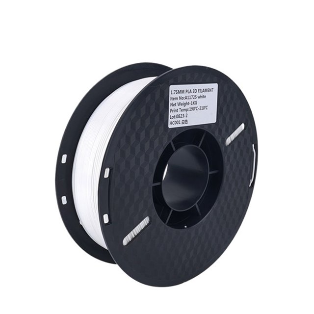 Imprimante 3D Filament PLA 1KG 1.75mm, Matériel d'Impression 3D Plastique Écologique Dégradable Standard 1 Rouleaux, Expérience d'Impression Plus Fluide