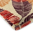 thumbnail image 6 of Jordan Manufacturing 17" x 19" Hixon Sunset Beige Leaves Rectangular Outdoor Chair Pad Seat Cushion with Ties (2 Pack), 6 of 14