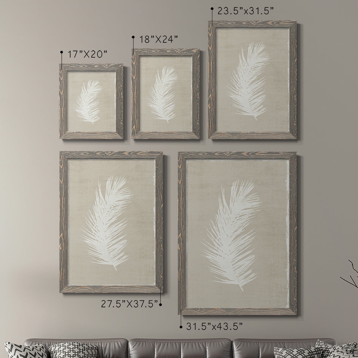 Palm Oasis I - Premium Framed Canvas 2 Piece Set - Ready to Hang