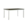 thumbnail image 4 of Pemberly Row Wood Five Piece Dining Set in Vanilla White and Gray, 4 of 19