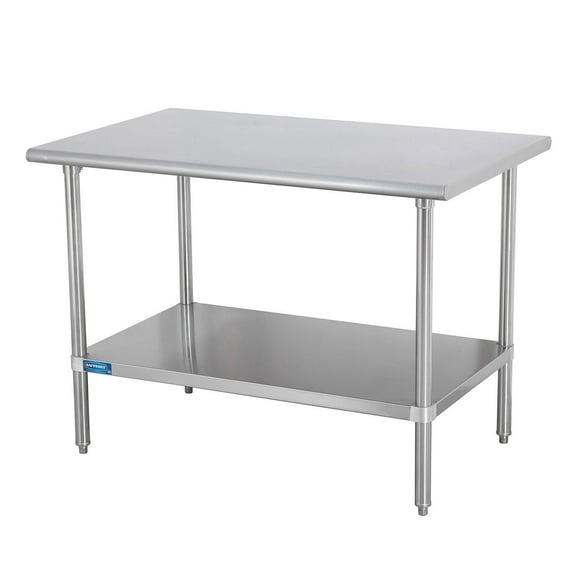 Sapphire Manufacturing Commercial Worktable 24" Wide x 24" Deep x 36" High, Stainless Steel Top with Galvanized Steel Legs and Undershelf