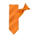 thumbnail image 2 of Jacob Alexander Boys' Clip-On Solid Color Tonal Stripe Neck Tie - Orange, 2 of 5