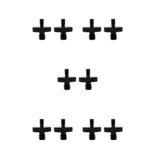 Decodeary 2pack/lot Wide Applications Screw 1/4 Mount Adapter Precisely Made A24 male 5Set