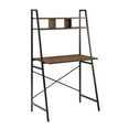 Manor Park Urban Industrial Ladder Storage Desk, Dark Walnut