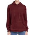thumbnail image 2 of Red Sweatshirt for Womens Long Sleeve Hoodie Sweatshirts Lightweight Pullover Tops Women Fall Clothes, 2 of 4