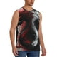 thumbnail image 2 of Fotbe Cool Black And White Dragon Men's Camiseta sin Mangas Estampada para Hombres, Playera Casual para Gimnasio, Entrenamiento, Playa-Medium, 2 of 7