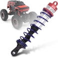 thumbnail image 2 of HUGFEGWE 4pcs Metal 1/8 RC Car Front and Rear Shock Damper Car Metal Oil Pressure Adjustable Assembled Spring Damper for 1:8 RC Model Car Spare Parts (Red) CJB91-51936, 2 of 9