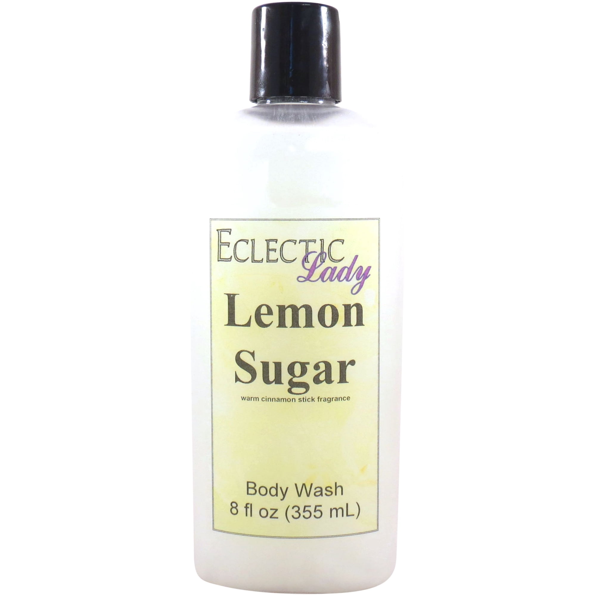Lemon Sugar Body Wash by Eclectic Lady, Liquid Shower Gel for Women and Men, 8 Ounces