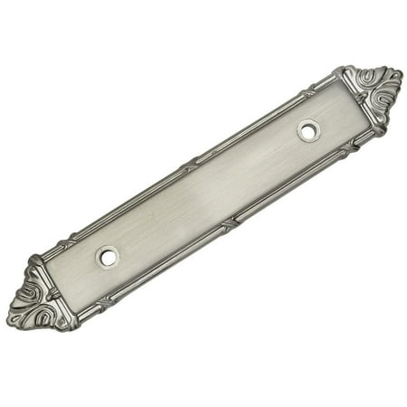 Cosmas 9466SN Satin Nickel Cabinet Hardware Handle Pull Backplate / Back Plate - 3