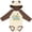 Natural & Brown w Ears, variant on Inktastic I Rock This Extra Chromosome Down Syndrome Awareness Boys or Girls Long Sleeve Baby Bodysuit