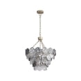 thumbnail image 4 of Yep by Golden Lighting Cascada 8-light Pendant in Aegean Silver and Smoke Plated Glass, 4 of 7