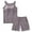 #272-Dark Gray, variant on Censtreet Womens Pajamas Set Soft Comfy Sleeveless Sleepwear Tank and Shorts Pj Set Summer 2 Piece Loungewear