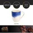 thumbnail image 4 of Thyme & Table Blue Drip Stoneware Coffee Mug, 15 fl oz, 4 of 6