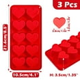 thumbnail image 3 of Heart Shaped Ice Trays Heart Ice Mold Heart Ice 10 Cavity Heart Shaped Silicone for Ice Candy Soap Red Ice Trays for Drinkings, Pink Silica Gel, 3 of 8