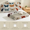 thumbnail image 4 of FIVERAM Butterfly Bedspread for Queen Bed,3 Piece Lightweight Patchwork Quilt Set Queen Size,Reversible Coverlet Bedding Set for Women Bedroom Decor, 4 of 8