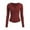 Wine Tops, variant on Htigea Women's Long Sleeve Henley T Shirts Button Ribbed Knit Slim Fit Casual Basic Tops Blouse Black L