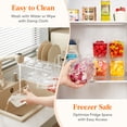 thumbnail image 6 of Lifewit 2 Pack Ice Chilled Condiment Caddy with 5 Containers(2.5 cup), Condiment Server with Separate Lids, Serving Tray Platter for Bar Accessories, Fruit, Salad, Taco, Party Garnish, 6 of 9