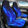 thumbnail image 4 of Xoenoiee Blue Fire Print 2 Pcs Front Car Seat Cover Vehicle Seat Protector Covers Universal Fit Most Cars SUV Sedan Truck Van, Auto Interior Accessories, 4 of 6