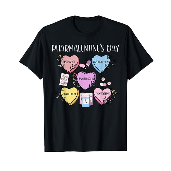 Pharmalentine's Day Pharmacy Tech Pharmacist Valentine Day T-Shirt