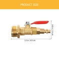 thumbnail image 2 of OULII Hose Quick Connector Set Brass Golden Water Flow Control RV 1 Set, 2 of 8