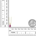 thumbnail image 6 of Gem Stone King 14K Yellow Gold Pure Pink Mystic Topaz Pendant Necklace for Women | 1.00 Cttw | Gemstone November Birthstone | Pear Shape 8X5MM | With 18 inch Chain, 6 of 6