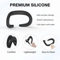 thumbnail image 4 of Housse de Coussinet Facial en Silicone pour Casque Meta Quest 3, Résistante à la Sueur, Confortable, 4 of 5