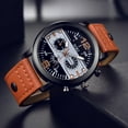 thumbnail image 4 of Ausyst Men's Watch Couple Fashion Leather Band Analog Quartz Round Wrist Business men's watch Watches for Men on Sale Clearance, 4 of 4