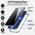 thumbnail image 5 of Privacy Anti Spy Magnetic 360 Protective Case For Iphone 15 Pro Max 14 13 12 11, 5 of 5
