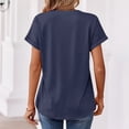 thumbnail image 6 of Iaqnaocc Womens Shirts 250 Anniversary Usa 4th Of July Summer America 250 Shirt V Neck Retro T Shirt Patriotic 250 anniversary usa flag July 4th Celebration Short Sleeve Tee Shirts Navy XL, 6 of 6
