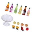 thumbnail image 1 of 15 piezas 1/12 en miniatura comedor accesorios de comida de refresco de resina plástico fruta W. Yotijar Bebidas en miniatura de la casa de muñecas, 1 of 10