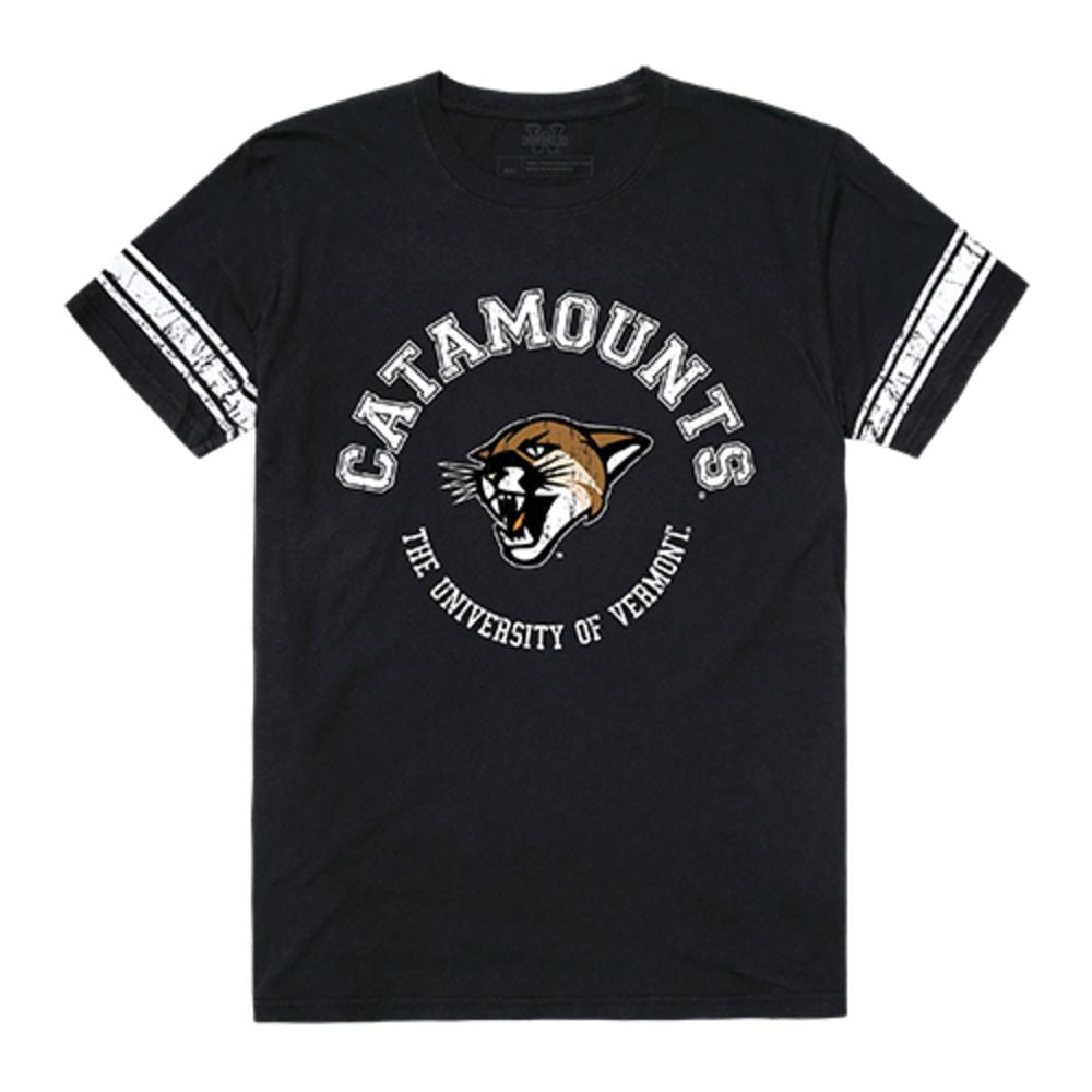 University of Vermont Catamounts Men's Football Tee TShirt Black Small
