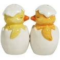 thumbnail image 2 of Westland Giftware Magnetic Ceramic Salt and Pepper Shaker Set, 3.25-Inch, Mwah Chick-A-Kiss, Set of 2, 2 of 2