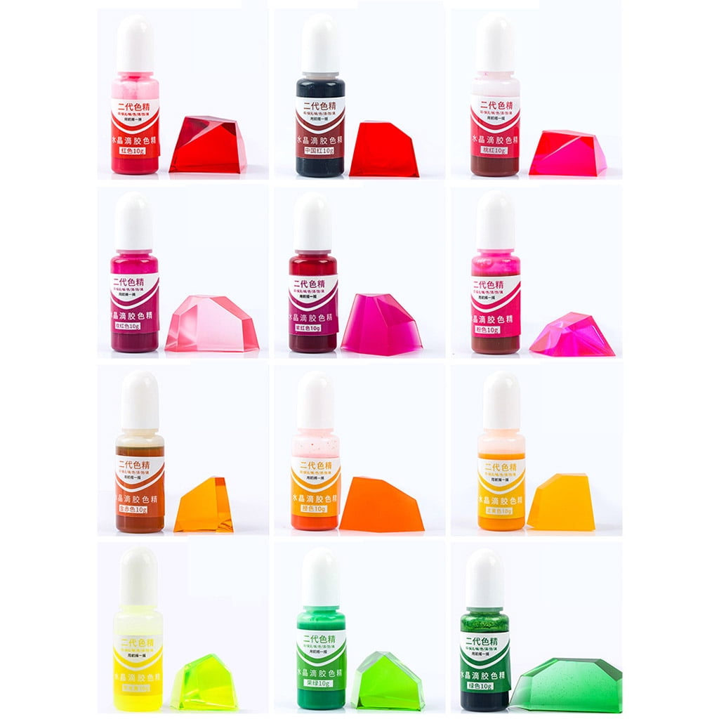 WINDLAND 24 Colors Art Ink Alcohol Resin Pigment Kit Liquid Resin Colorant Dye Ink Diffusion for UV Resin Coloring Concentrated