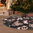 thumbnail image 6 of Sikiie Butterfly 30-48 inches {designName} Print Christmas Tree Skirt Snowman Xmas Tree Skirt with Edge Christmas Decorations for Holiday Party48", 6 of 7