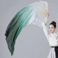 thumbnail image 4 of Imitation silk dance fan Gradient colour performance fan Satin long fan Belly dance Indian dance performance accessories, 4 of 5