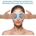 thumbnail image 2 of Small Ice Packs for Injuries, Reusable Pack Hot Cold Pack Round Gel Pack with Cloth Backing & Sleeve for Pain Relief, Wisdom Teeth, Breastfeeding, Tired Eyes, Face, Headaches., 2 of 9
